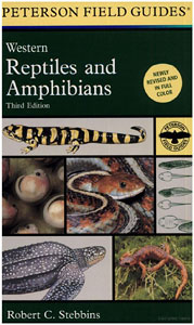Stebbins, Robert C.  A Field Guide to Western Reptiles and Amphibians. 3rd Edition.  Houghton Mifflin Company, 2003. 