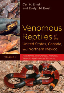 Ernst, Carl H. and Evelyn M. Ernst.  Venomous Reptiles of the United States, Canada, and Northern Mexico: Heloderma, Micruroides, Micrurus, Pelamis, Agkistrodon, Sistrurus (Volume 1)  Johns Hopkins University Press. 2011