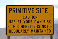primitive site use at your own risk