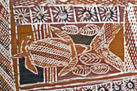 Australian bark painting