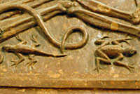 tomb bas relief