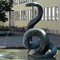 snake statue