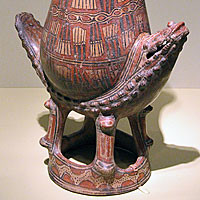 Crocodile pottery