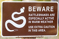 Rattlesnake Sign