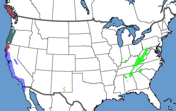 Full Species Range Map