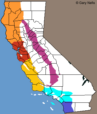 Ring-necked Snake California Range Map